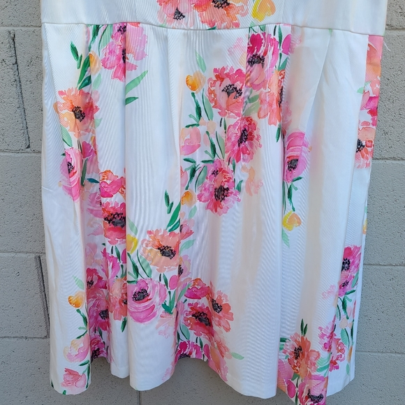 Modcloth | Hotline Watercolor Pink Spring Floral A-line Tulle Dress Plus Size 3X - Picture 5 of 16